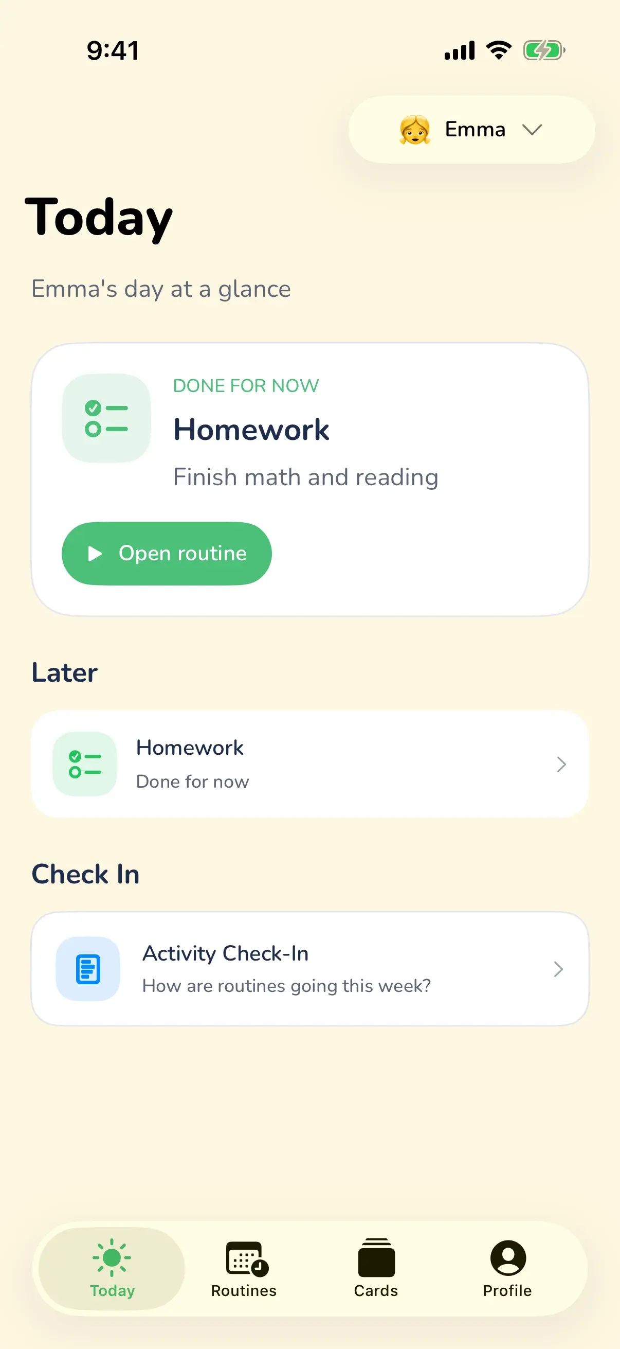 Sidekick app — routine reward steps
