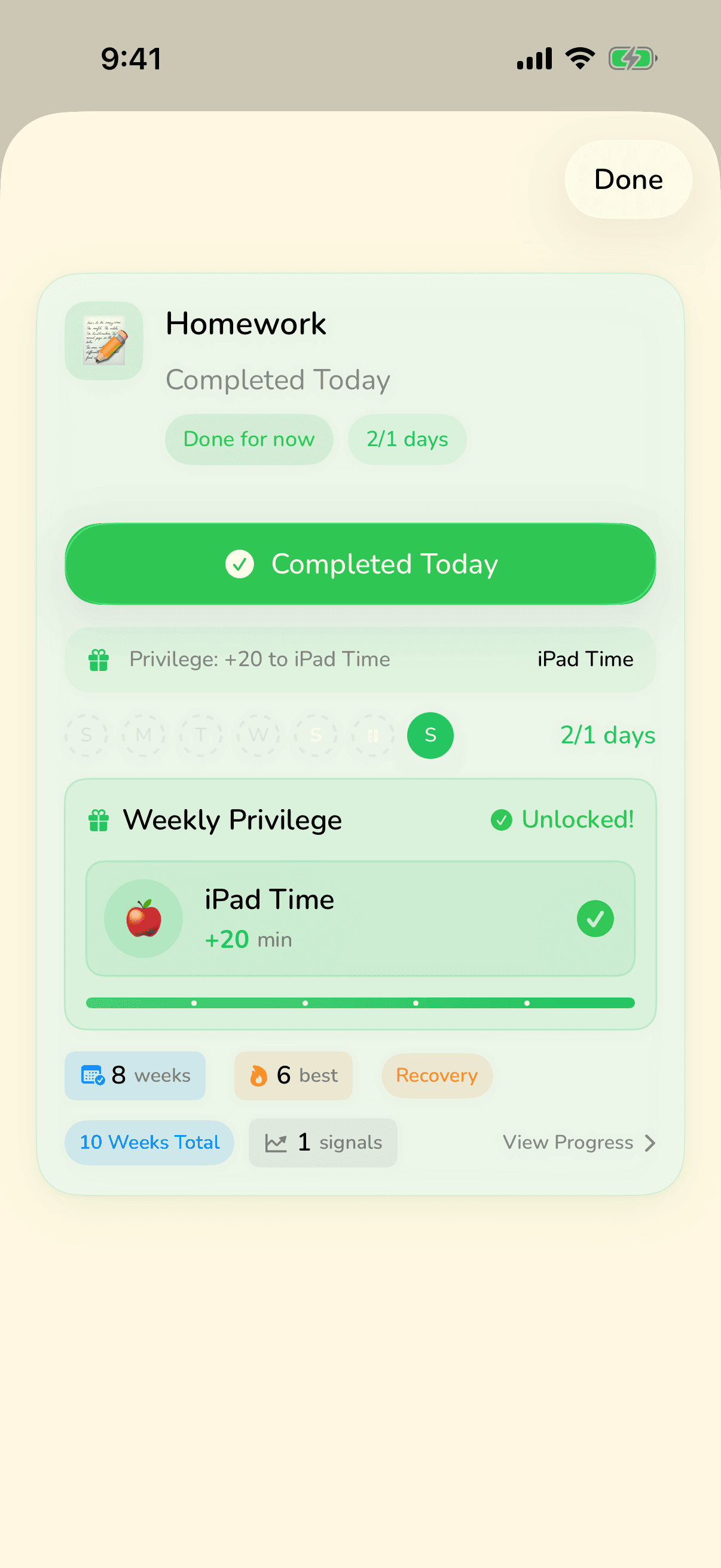 Sidekick app — morning routines